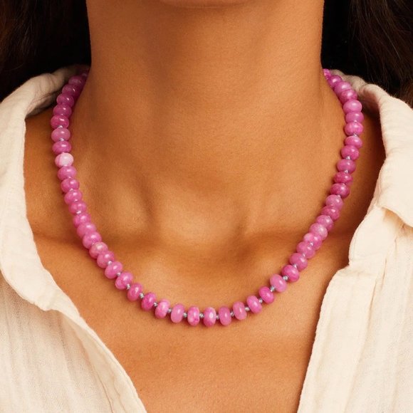 Gorjana Jewelry - Palma Necklace ~ Pink Quartz